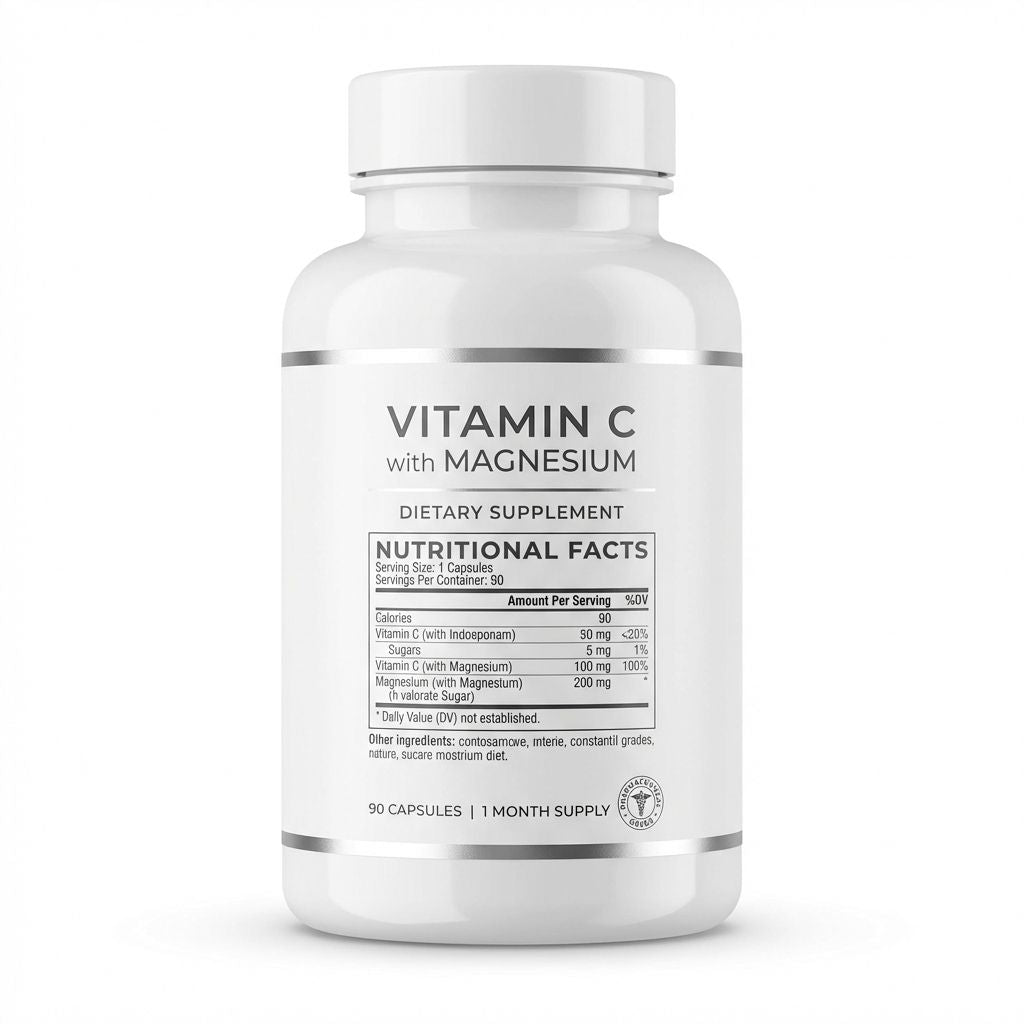 Vitamin C with Magnesium - Supplement Facts and Ingredients